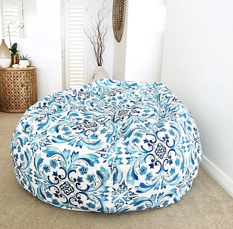Blue bean bag