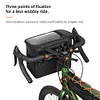 8L Bike Front Bag Waterproof Touch Screen Phone Handlebar Bag for Camping