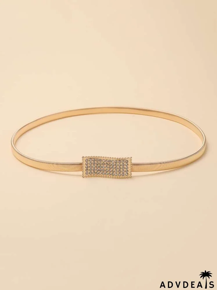 Rhinestone Decor Belt