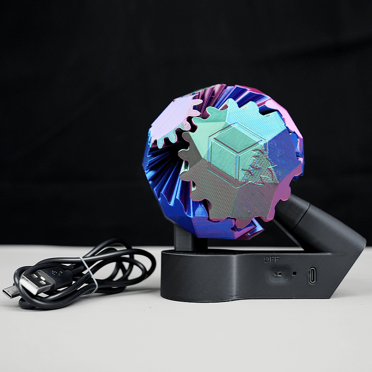 🔥3D Printed Electric Rotating Gear Ball 