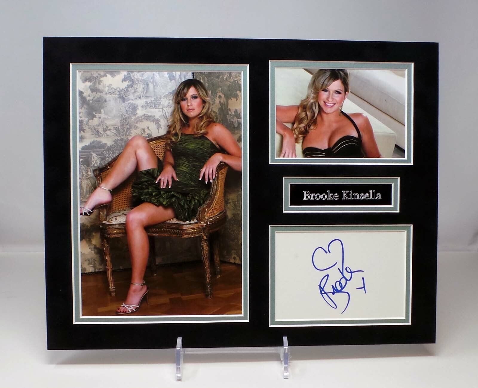 Brooke KINSELLA Signed Mounted SEXY Photo Poster painting Display AFTAL RD COA British Actress