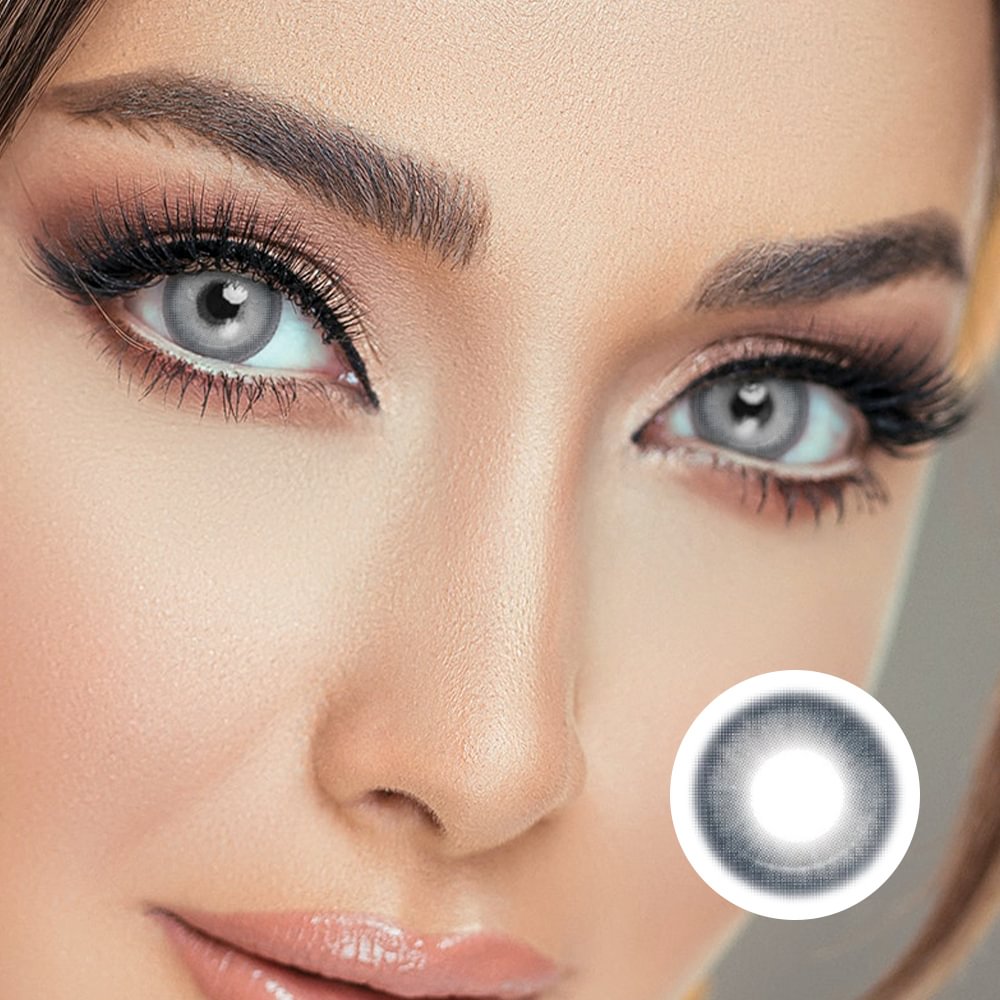 NEBULALENS Milk Flower-Basket Yearly Prescription Colored Contact Lenses NEBULALENS