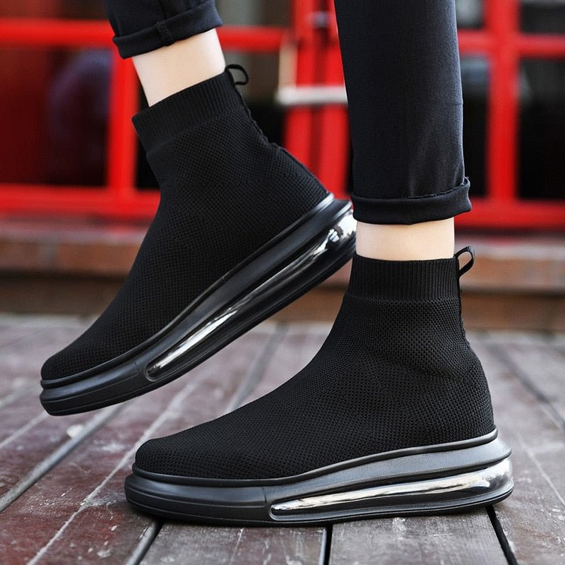 2020 New Women Flat Platform Sock Shoes for Women Breathable Mesh Sneakers Women Shoes Ladies Sneakers Air Cushion Sneakers
