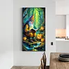 uk.everydayedeals (Limited Stock)Diamond Painting - Full Round - Pumpkin Lamp and Grandp(40*70cm)