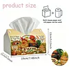 DIY Diamond Art Tissue Box Holder Farm Chicken PU Leather Diamond Art Desktop Organizer Resin Rhinestone Storage Organizers Gem Art Home Office Decor Craft Gift