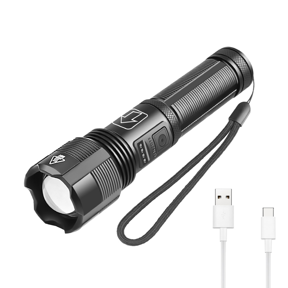 

Waterproof 1000LM Torch Camping Xhp50 LED Flash, With battery, 501 Original