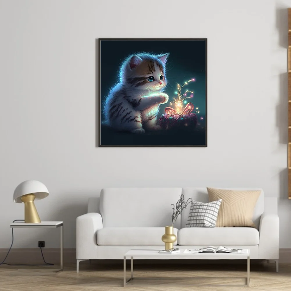 Diamond Painting - Full Round Drill - Cat(Canvas|30*30cm)