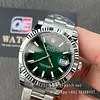 Rolex Datejust 41mm/36mm M126334 on Oyster with Green Ombr&eacute; Dial and Fluted Bezel Super clone
