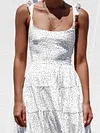 Polka Dot Backless Mini Dress