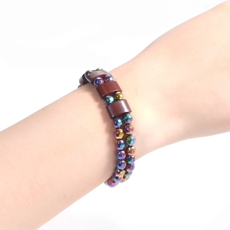 Minimalist Colorful Obsidian Beaded Unisex Bracelets 1 Piece