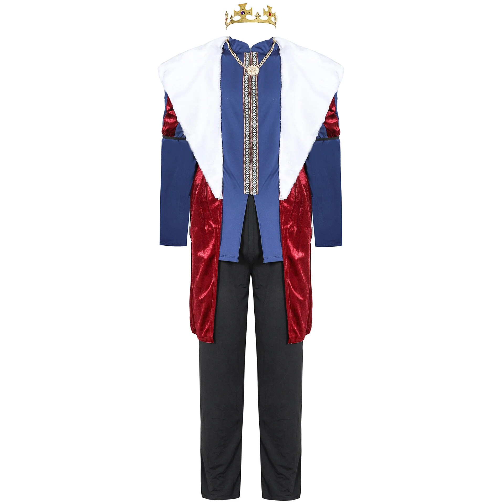 [Wetrose] In Stock King and Queen Cosplay Costume Halloween Ancient Lord Prince Princess Family Couple For Man Woman Full Set