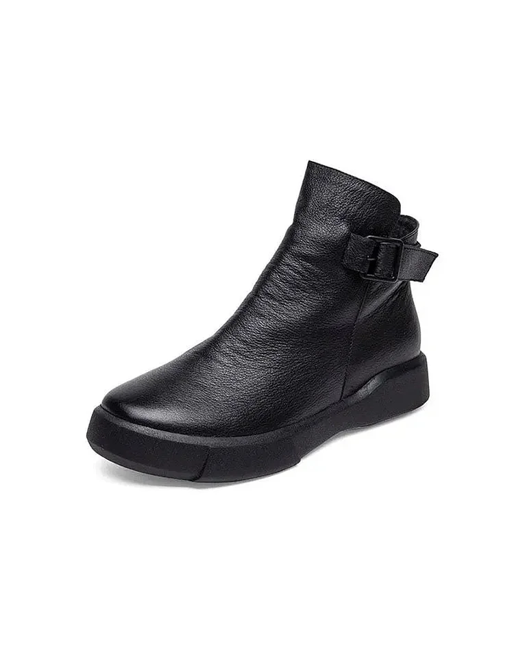 Leather Ankle Boots for Women