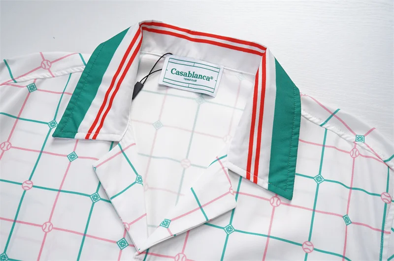 Casablanca 2023SS New Product Silk Short Sleeve Shirt