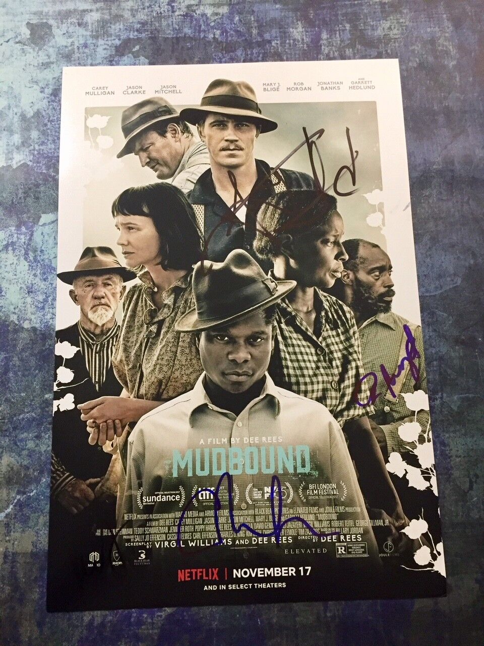 GFA Garrett Hedlund Carey Mulligan * MUDBOUND * Cast Signed 12x18 Photo Poster painting AD1 COA