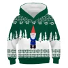 Kid Boy Girl Christmas Hoodies 3D Printed Long Sleeve Hoodies