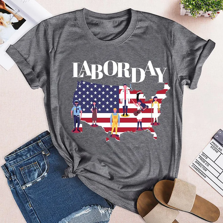 Happy American Labor Day T-Shirt-04408-Annaletters