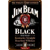 Jim Beam Black Whiskey - Metal Tin Signs(8*12Inch/12*16Inch) - Bar