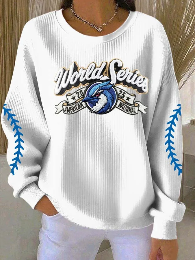 Women's Crew Neck Printed Sweatshirt 