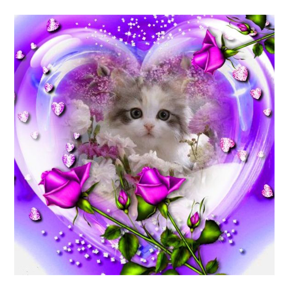 

Cat - Round Drill Diamond Painting - 30*30CM, 501 Original