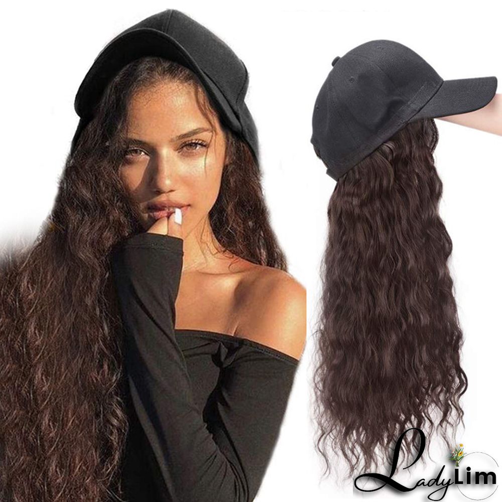 Black Brown Fashion Casual Solid Split Joint Wigs