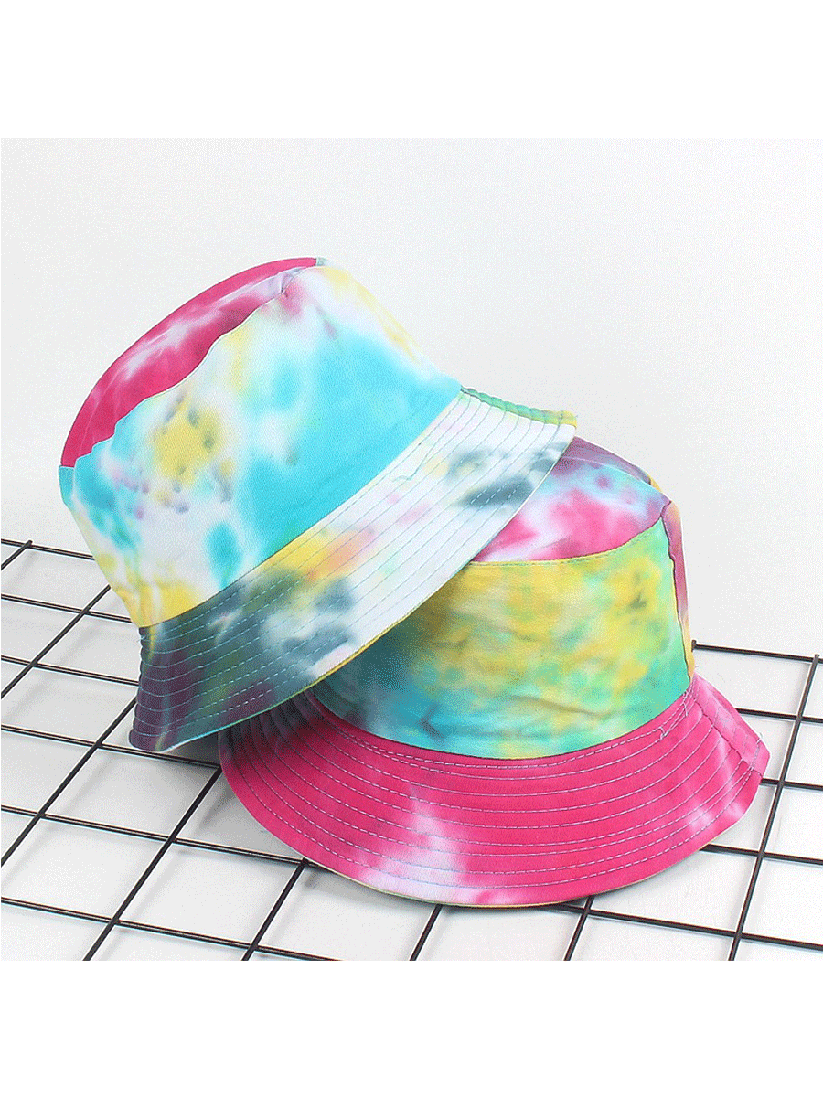 Colorful Tie-dye Sunshade Fisherman Hat