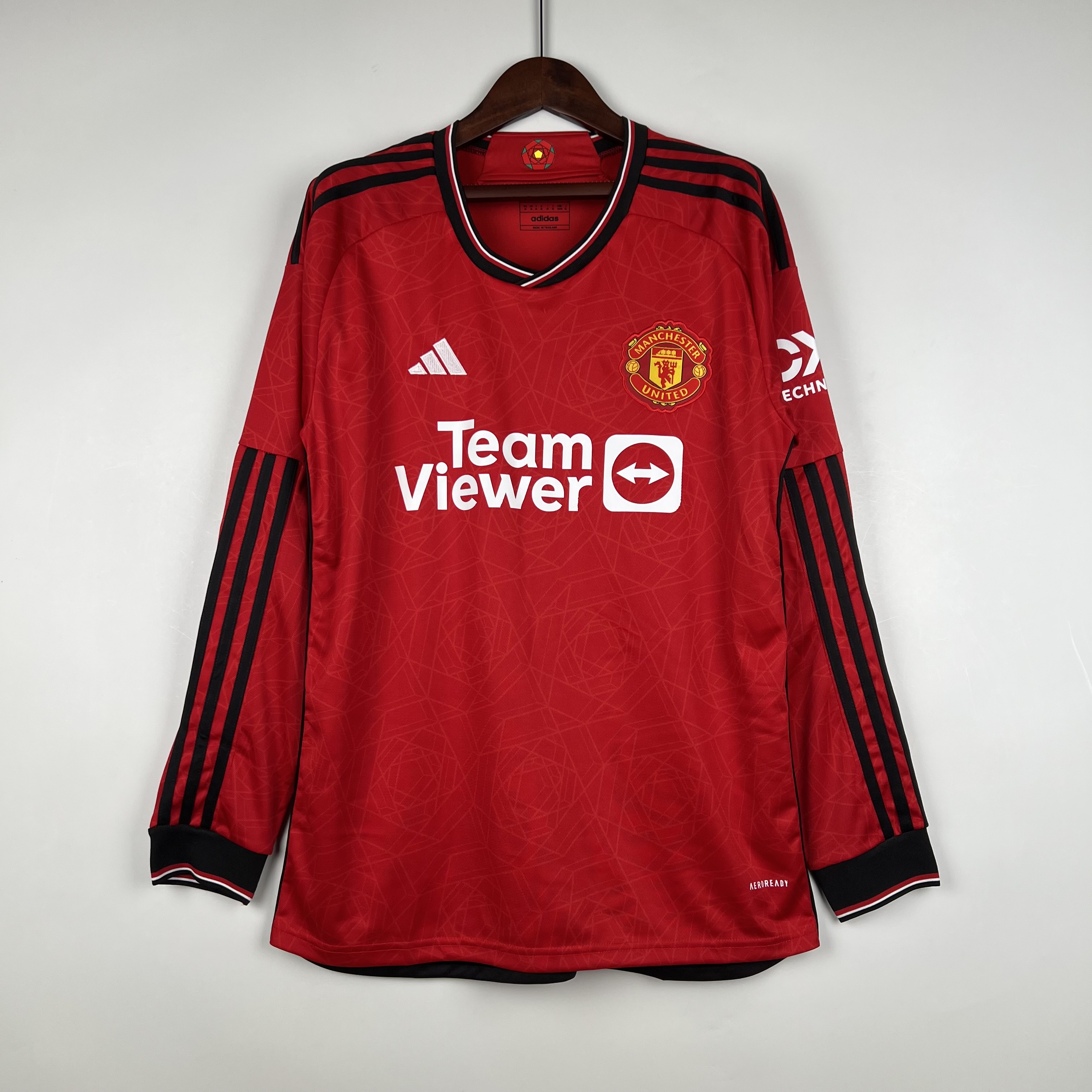 23/24 Football Shirt Manchester United home Long Sleeve 1:1 Thai  Quality
