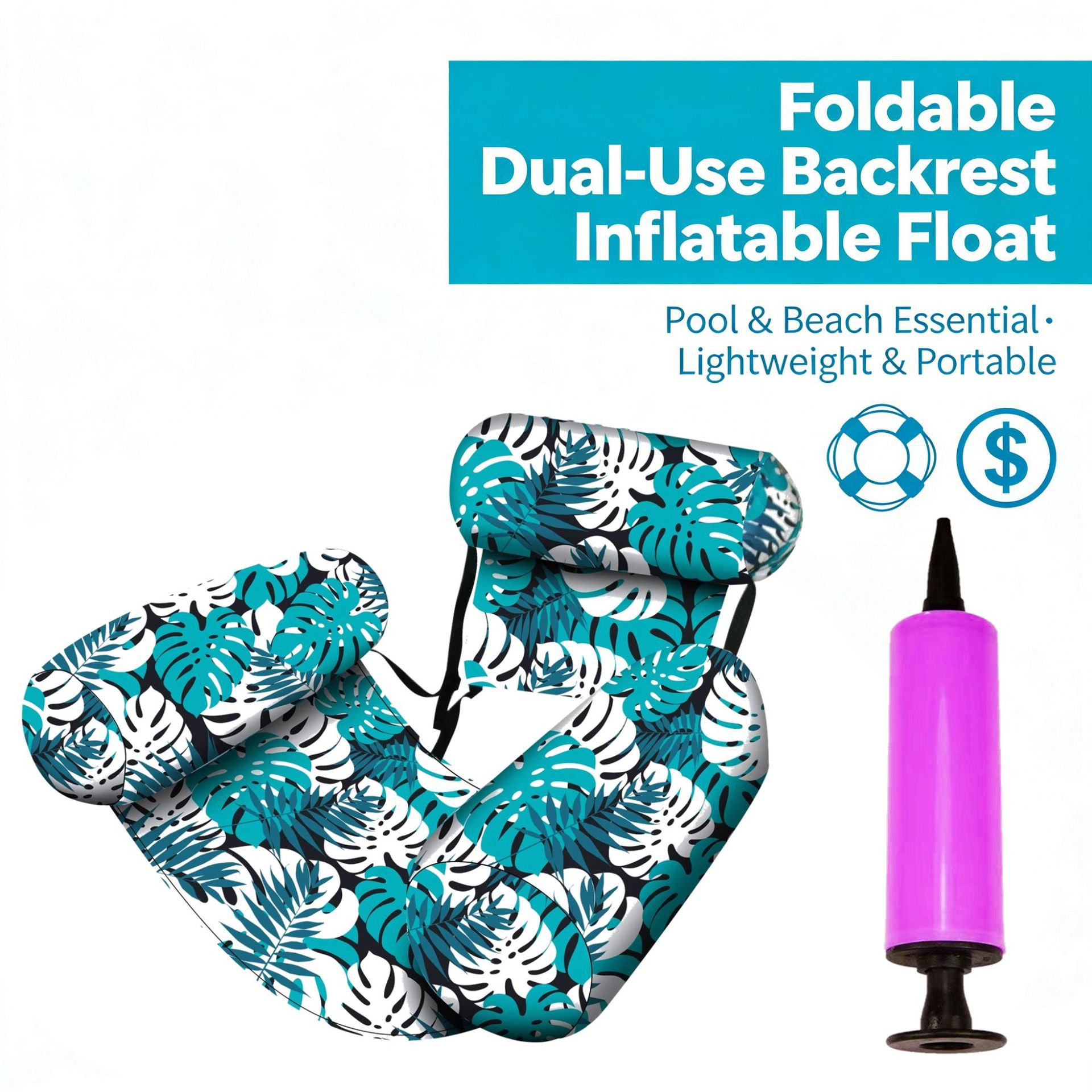 🏝️Summer Best-Seller 54% off🏊&zwj;♂️ Foldable Inflatable Pool Lounger