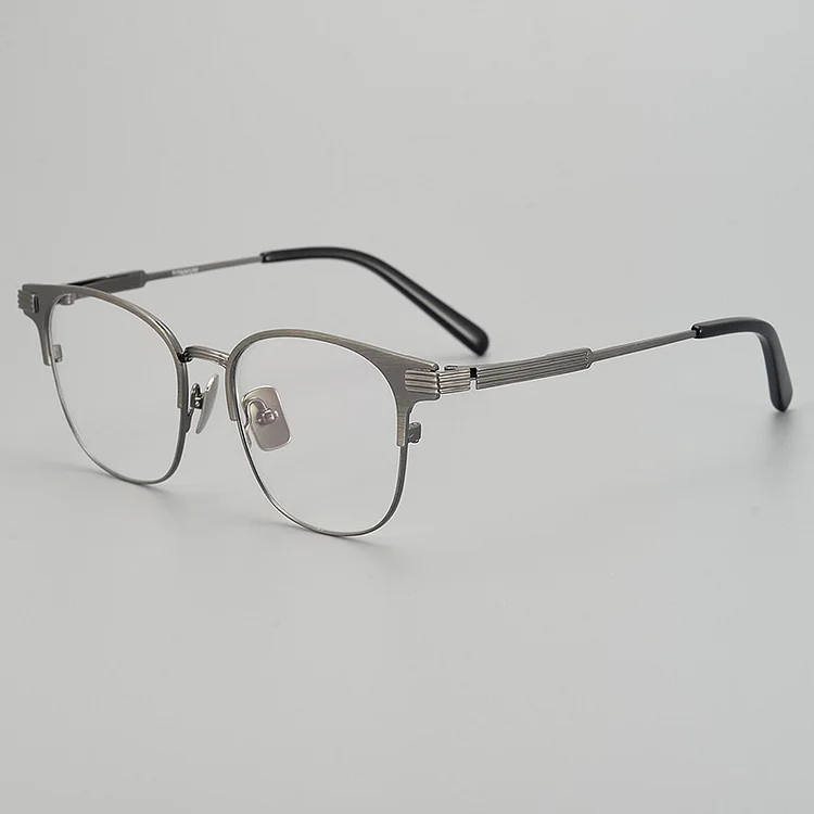 Square Pure Titanium High Quality Eyeglasses Frames Men Stylish Classical  Eyeglasses Oval Gold Women Eyewear