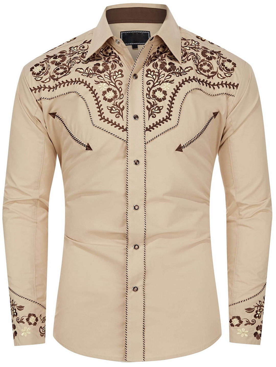 Embroidered Western Button Up Shirt - New Years Sale 2024