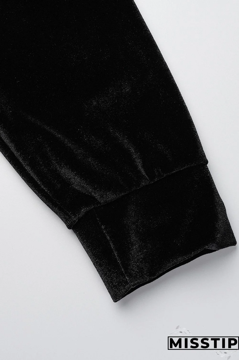 Blue Casual Solid Patchwork Hooded Collar Long Sleeve Three-piece Set