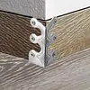 6PCS Retro Metal Corner Protector Iron Skiffers Skirting Board Corner Protector