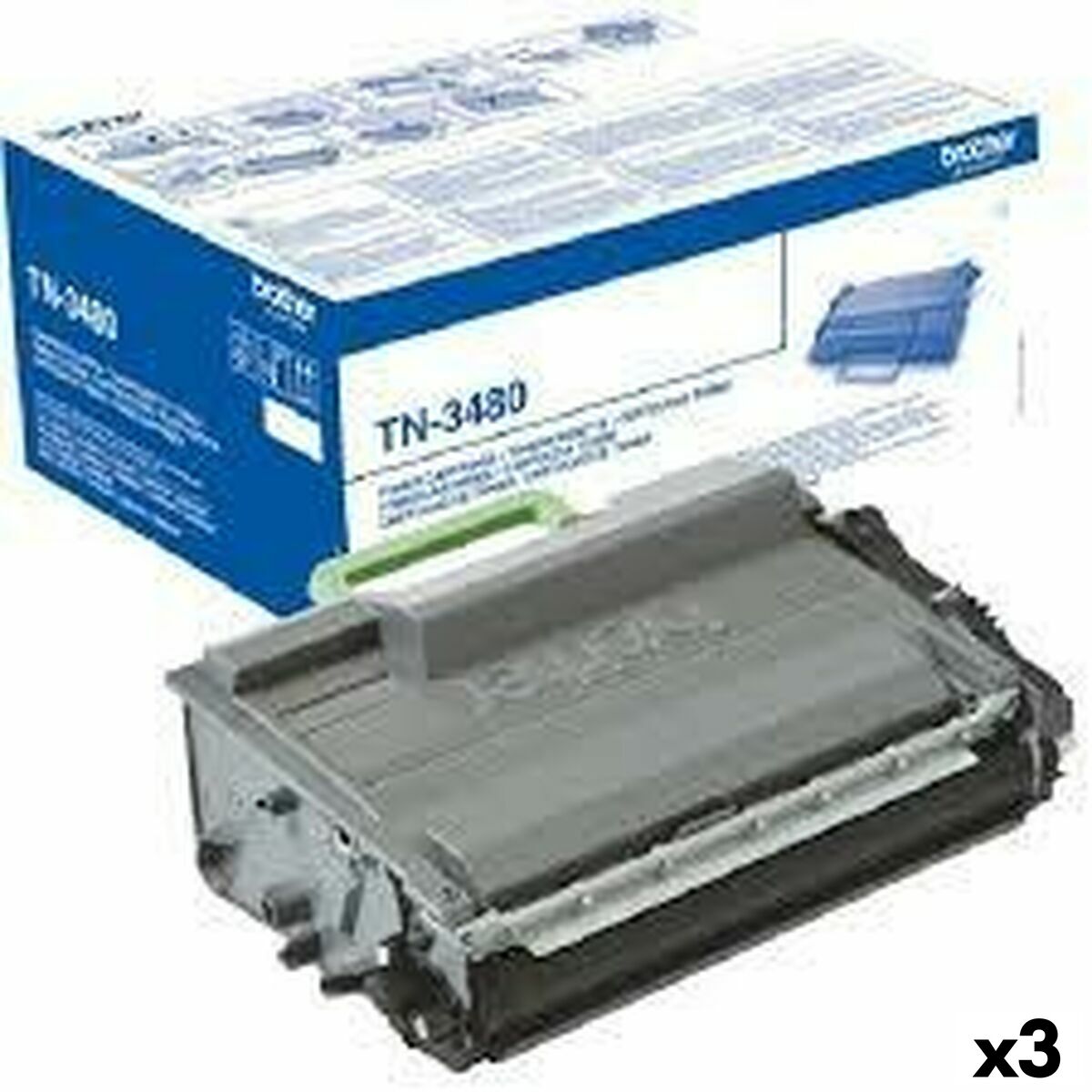 Original Toner Brother MFCL5750  MFCL6300DW  MFCL6800DW  MFCL6900DW Black (3 Units)