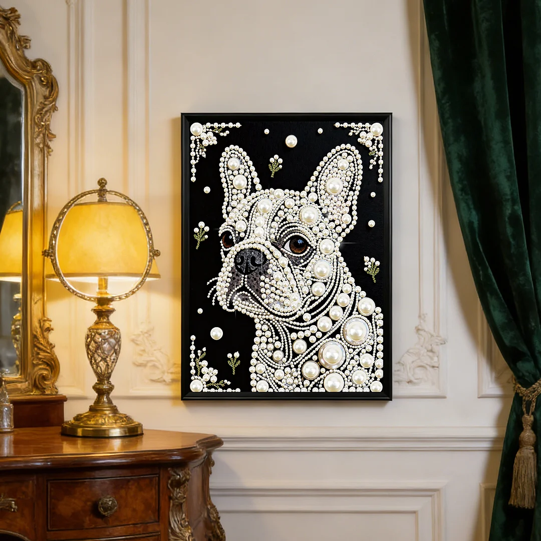 Puppy Special Shaped 5D DIY Partial Drill Diamond Painting Kit Home Art 30x40cm