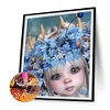 Diamond Painting -DIY Round Drill Big Eyes Girl