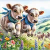 Diamond Painting-DIY Full Round Drill Cow(40*40CM)