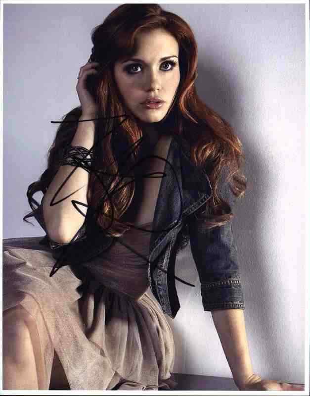 Holland Roden signed celebrity 8x10 Photo Poster painting W/Certificate (51816b1)