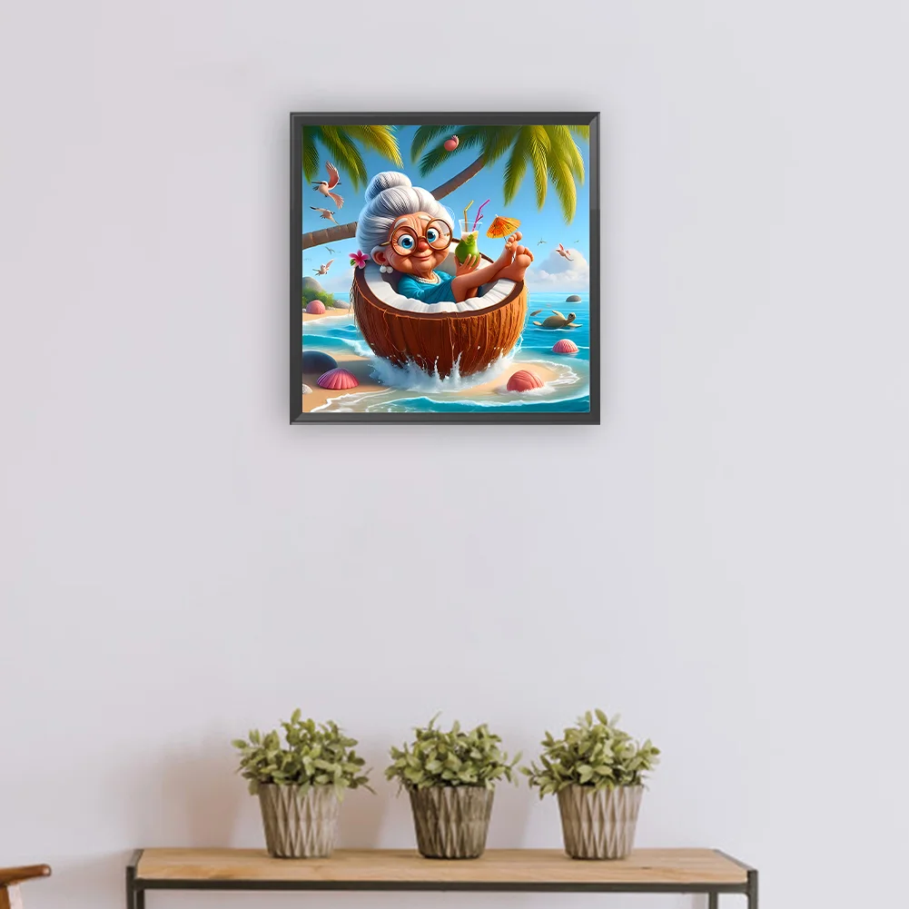 Diamond Painting - Full Round Drill - Grandma(Canvas|30*30cm)