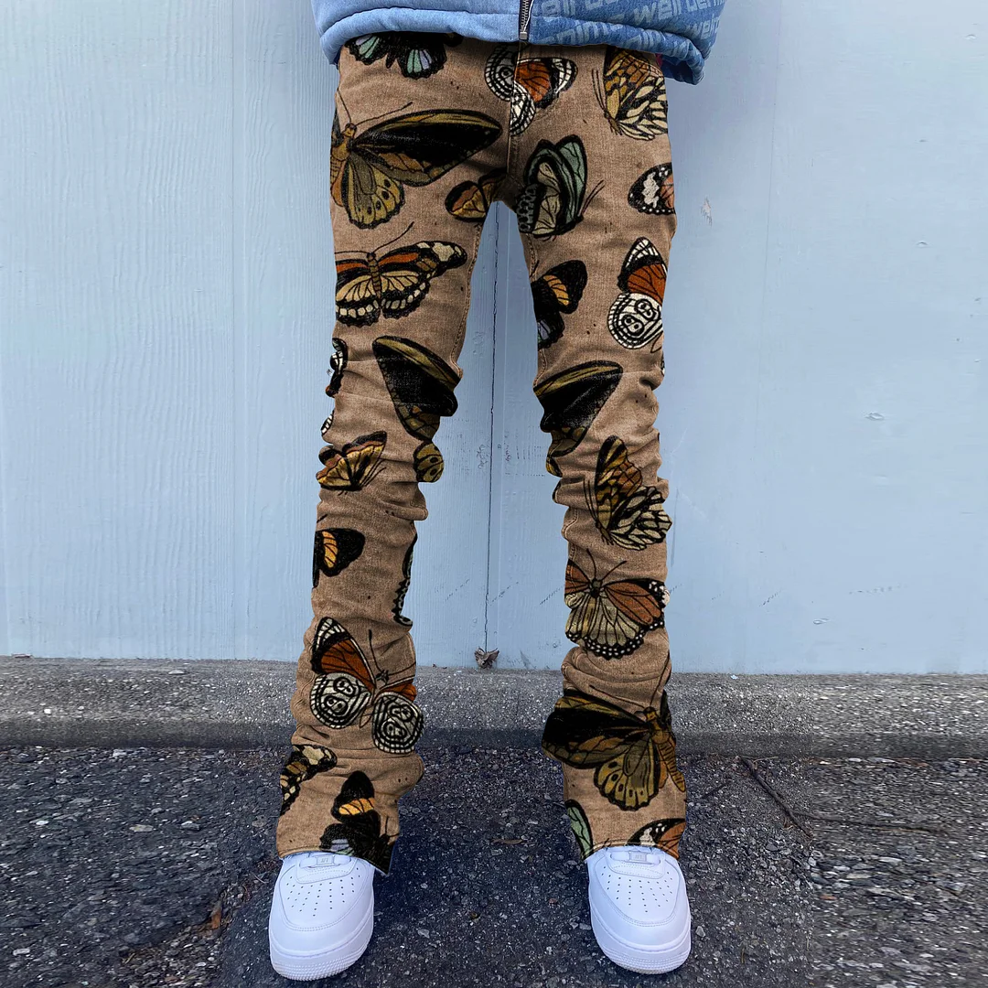 Retro Butterfly Street Hip-Hop Pants