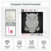 DIY Pearl Painting Owl for Home Wall Decor(25x25cm)
