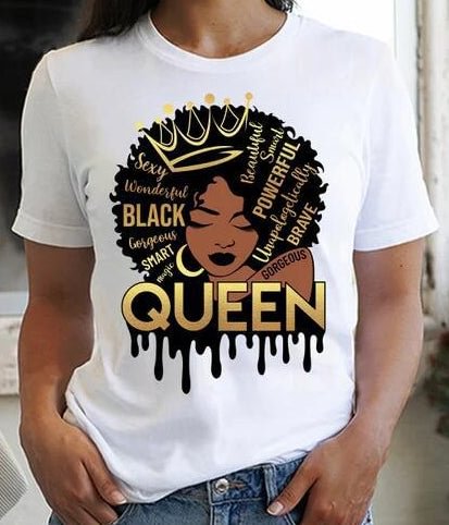 Printed crew neck women's T-shirt