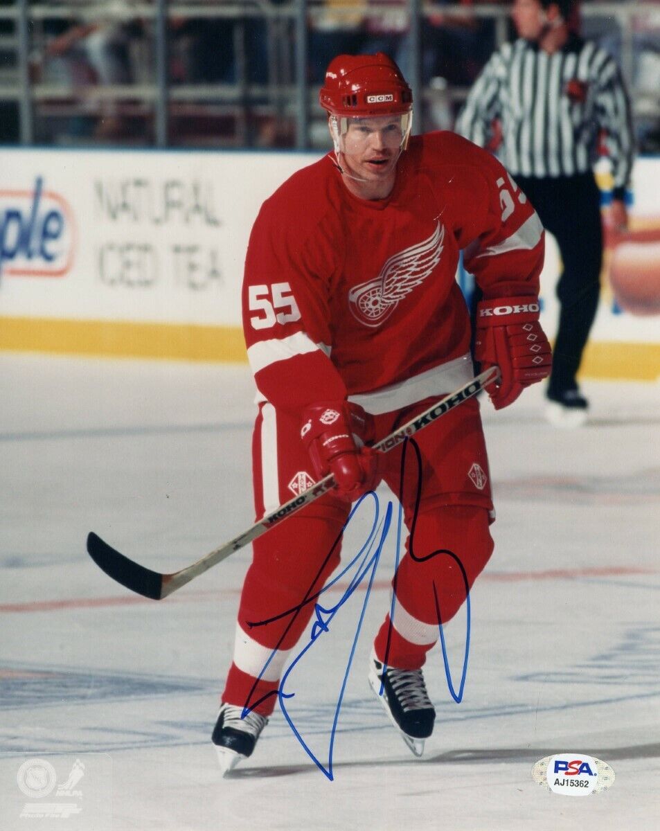 Larry Murphy Signed Autographed 8X10 Photo Poster painting Detroit Red Wings PSA AJ15362