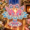 DIY Lotus Flower Pearls & Diamond Painting Candle Holder Acrylic Three-Dimensional Aromatherapy Rack Home Decor Gift