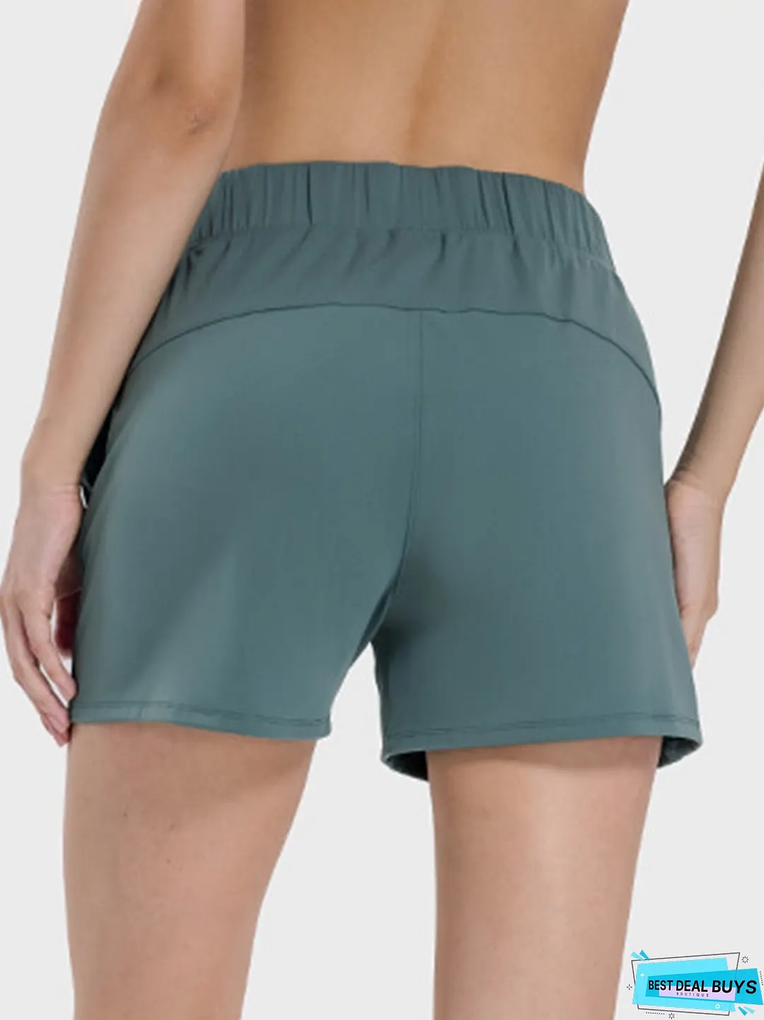 Elastic Waist Active Shorts
