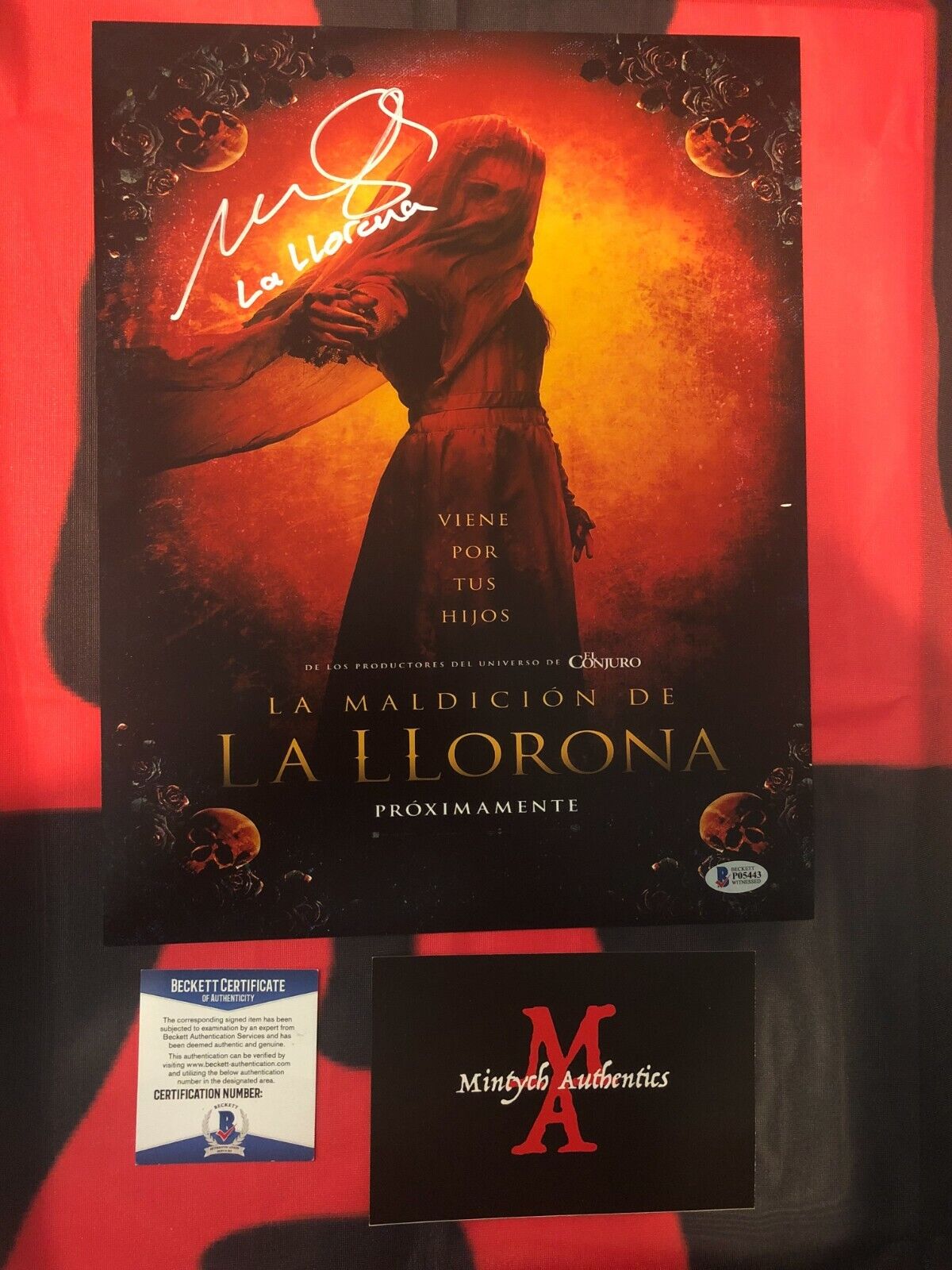 MARISOL RAMIREZ THE CURSE OF LA LLORONA SIGNED 11x14 Photo Poster painting! BECKETT COA! HORROR!