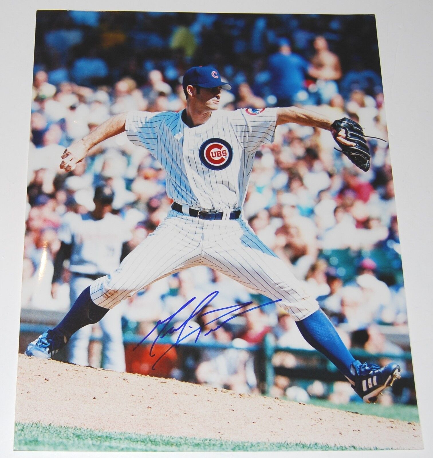 MARK PRIOR signed (CHICAGO CUBS) 16X20 Photo Poster painting autographed W/COA