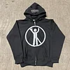 No Fcks Allowed Casual Zip-Up Long Sleeve Hoodie