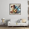 Guitar Hat-11CT Stamped Cross Stitch 50*50cm/19.69*19.69in tapestrymarket