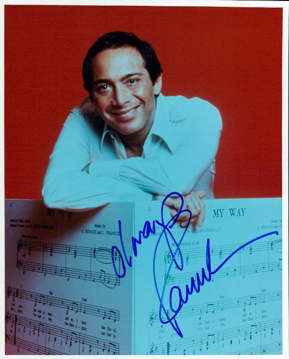 Paul Anka signed 8x10 Photo Poster painting In-person