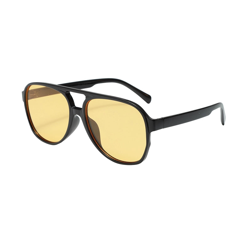 Casual Retro Streetwear Solid Color Pc Toad Glasses Full Frame Women’s Sunglasses