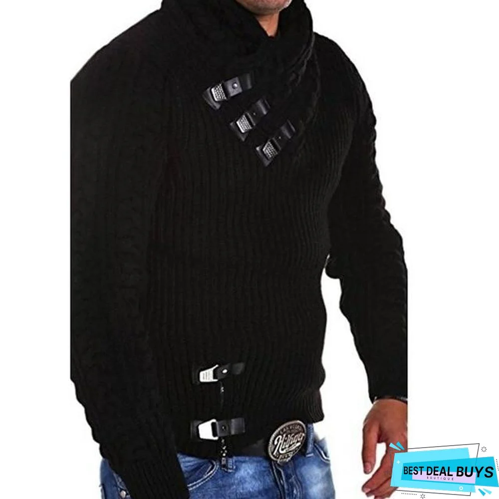Turtleneck Sweater Men Long Sleeve Knitted Pullovers Soft Warm Basic Man Sweaters Streetwear